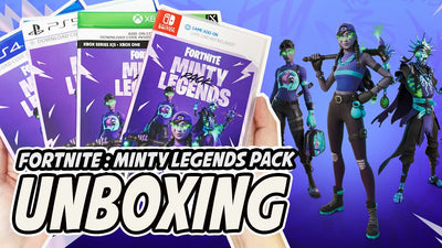 Fortnite Minty Legends Pack (PS4/PS5/Switch/Xbox) Unboxing