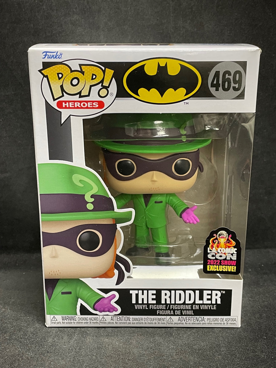 Funko Pop! Heroes Batman #469 The Riddler LA Comic Con 2022 w/ Protect ...